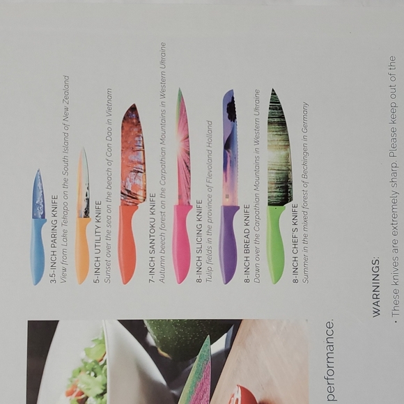 BRAND NEW, Set of chef knives, never used - Picture 2 of 7